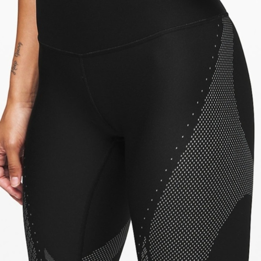 Lululemon Mapped Out Leggings Black/Gray NEW - Picture 3 of 7